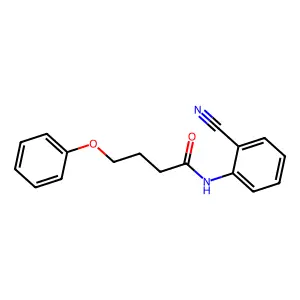 N-(2-cyanophenyl)-4-phenoxybutanamide structure