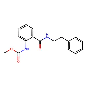 Methyl(2-(phenethylcarbamoyl)phenyl)carbamate structure