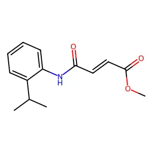 Methyl 4-oxo-4-(2-propan-2-ylanilino)but-2-enoate structure