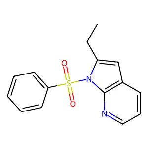 2-ethyl-1-(phenylsulfonyl)-1H-pyrrolo[2,3-b]pyridine structure