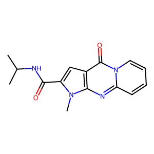 N-isopropyl-1-methyl-4-oxo-1,4-dihydropyrido[1,2-a]pyrrolo[2,3-d]pyrimidine-2-carboxamide structure