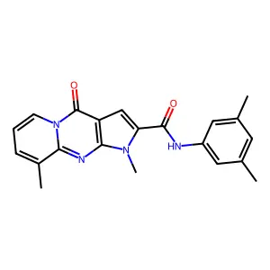 N-(3,5-dimethylphenyl)-1,9-dimethyl-4-oxo-1,4-dihydropyrido[1,2-a]pyrrolo[2,3-d]pyrimidine-2-carboxamide structure