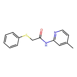 N-(4-methylpyridin-2-yl)-2-(phenylsulfanyl)acetamide structure
