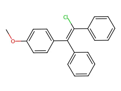 1-(2-Chloro-1,2-diphenylethenyl)-4-methoxybenzene structure