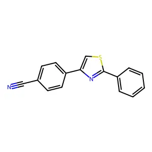 4-(2-Phenyl-1,3-thiazol-4-yl)benzonitrile structure