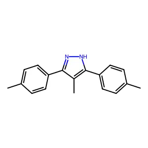 4-methyl-3,5-bis(4-methylphenyl)-1H-pyrazole structure