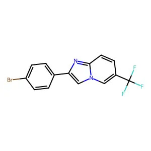 2-(4-Bromophenyl)-6-(trifluoromethyl)imidazo[1,2-a]pyridine structure