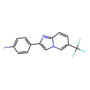 2-(4-Iodophenyl)-6-(trifluoromethyl)imidazo[1,2-a]pyridine structure