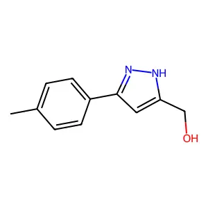(5-(p-Tolyl)-1H-pyrazol-3-yl)methanol structure