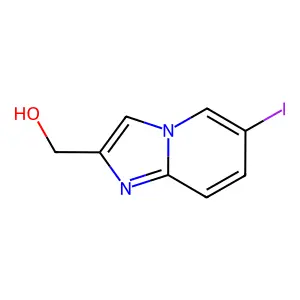 (6-Iodoimidazo[1,2-a]pyridin-2-yl)methanol structure