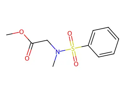 Methyl 2-[benzenesulfonyl(methyl)amino]acetate structure