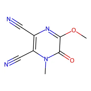 5-Methoxy-1-methyl-6-oxo-1,6-dihydropyrazine-2,3-dicarbonitrile structure