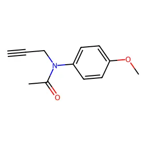 N-(4-methoxyphenyl)-N-(2-propynyl)acetamide structure