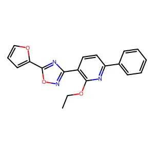 3-(2-Ethoxy-6-phenylpyridin-3-yl)-5-(furan-2-yl)-1,2,4-oxadiazole structure