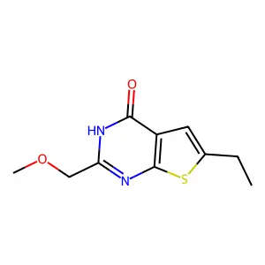 6-Ethyl-2-(methoxymethyl)thieno[2,3-d]pyrimidin-4-ol structure