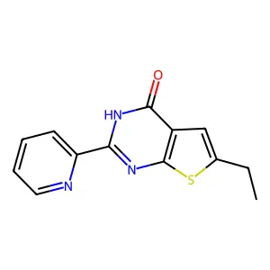 6-ethyl-2-pyridin-2-yl-3H-thieno[2,3-d]pyrimidin-4-one structure