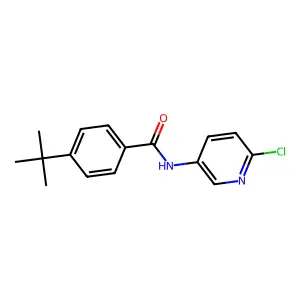 4-tert-butyl-N-(6-chloropyridin-3-yl)benzamide structure