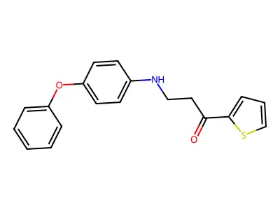 3-(4-Phenoxyanilino)-1-(2-thienyl)-1-propanone structure