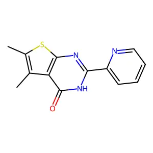 5,6-dimethyl-2-(2-pyridyl)-3H-thieno[2,3-d]pyrimidin-4-one structure