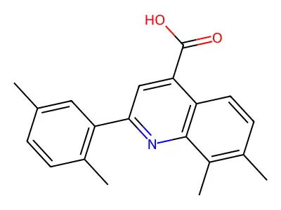 2-(2,5-Dimethylphenyl)-7,8-dimethylquinoline-4-carboxylic acid structure