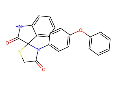 3-(4-Phenoxyphenyl)spiro[1,3-thiazolidine-2,3'-indoline]-4,7-dione structure