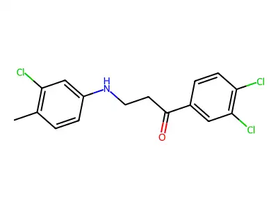 3-(3-Chloro-4-methylanilino)-1-(3,4-dichlorophenyl)-1-propanone structure