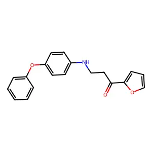 1-(2-Furyl)-3-(4-phenoxyanilino)-1-propanone structure