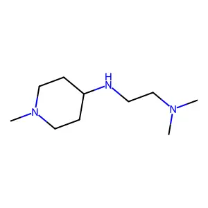 N,N-Dimethyl-N'-(1-methyl-piperidin-4-yl)-ethane-1,2-diamine structure