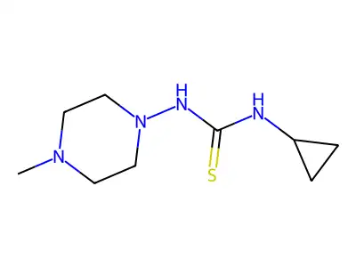 1-Cyclopropyl-3-(4-methylpiperazin-1-yl)thiourea structure