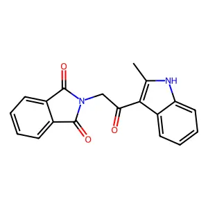 2-[2-(2-methyl-1H-indol-3-yl)-2-oxoethyl]-1H-isoindole-1,3(2H)-dione structure