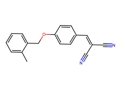{4-[(2-Methylbenzyl)oxy]benzylidene}propanedinitrile structure