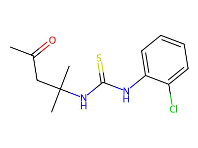 1-(2-Chlorophenyl)-3-(2-methyl-4-oxopentan-2-yl)thiourea structure