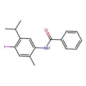 n-[4-Iodo-2-methyl-5-(propan-2-yl)phenyl]benzamide structure