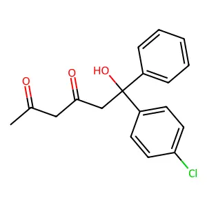 6-(4-Chlorophenyl)-6-hydroxy-6-phenylhexane-2,4-dione structure