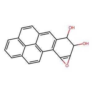 Benzo(a)pyrene, 7,8-dihydro-7,8-dihydroxy-9,10-epoxy- structure