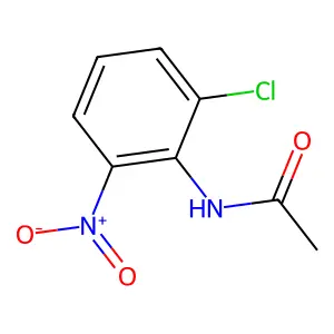 N-(2-Chloro-6-nitro-phenyl)-acetamide structure
