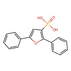 (2,5-Diphenylfuran-3-yl)phosphonic acid structure