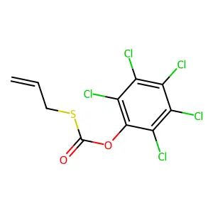 o-(Pentachlorophenyl) s-prop-2-en-1-yl carbonothioate structure