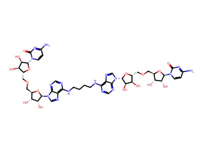 Dicytidylyl-(3'-5')-1,4-di(adenosin-N(6)-yl)butane structure