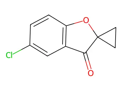 Spiro(benzofuran-2(3H),1'-cyclopropan)-3-one, 5-chloro- structure