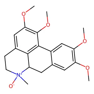 6a-alpha-Aporphine, 1,2,9,10-tetramethoxy-, 6-oxide structure
