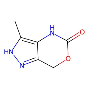 3-Methyl-4,7-dihydropyrazolo(4,3-d)(1,3)oxazin-5(1H)-one structure