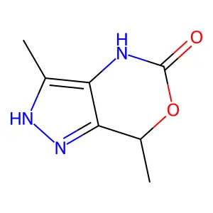 3,7-Dimethyl-4,7-dihydropyrazolo[4,3-d][1,3]oxazin-5(1H)-one structure