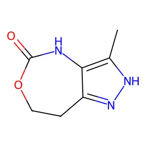3-Methyl-1,4,7,8-tetrahydro-5H-pyrazolo(4,3-d)(1,3)oxazepin-5-one structure