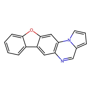 (1)Benzofuro(3,2-g)pyrrolo(1,2-a)quinoxaline structure