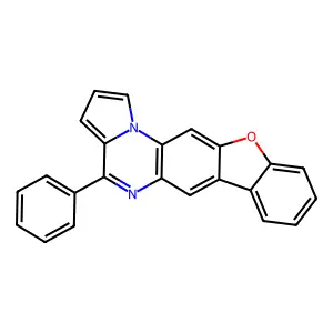 4-Phenyl(1)benzofuro(3,2-g)pyrrolo(1,2-a)quinoxaline structure