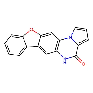 (1)Benzofuro(3,2-g)pyrrolo(1,2-a)quinoxalin-4(5H)-one structure