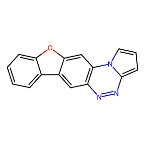 Benzofuro(2,3-g)pyrrolo(2,1-C)(1,2,4)benzotriazine structure