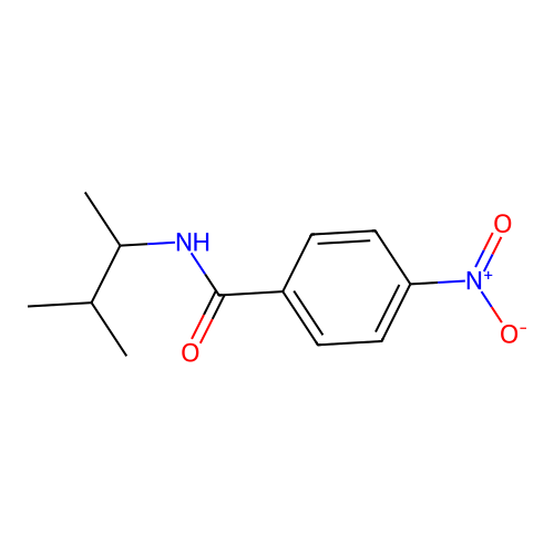 N-(3-methylbutan-2-yl)-4-nitrobenzamide structure
