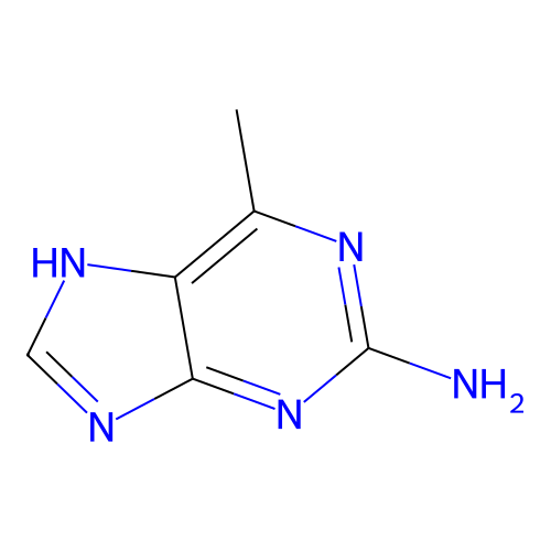 6-Methyl-1H-purin-2-amine structure